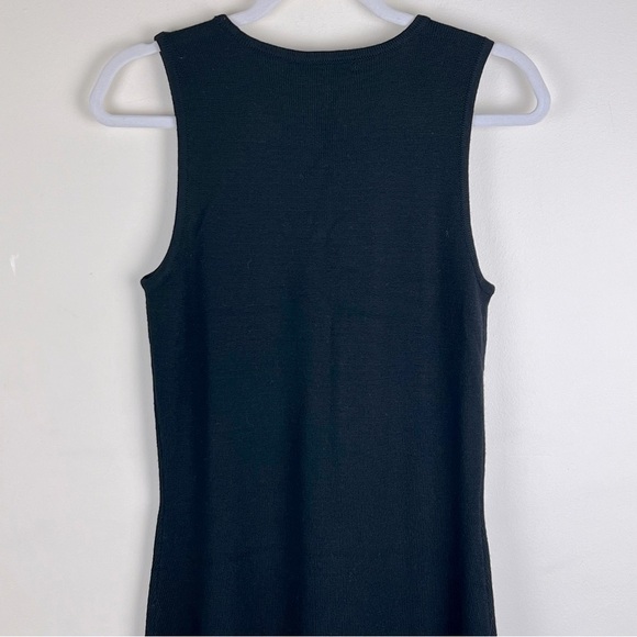 Ralph Lauren | Southwestern Merino Sleeveless Midi Dress Black Geometric | M - Picture 6 of 9